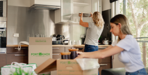 People unpacking their Fort Knox Storage boxes