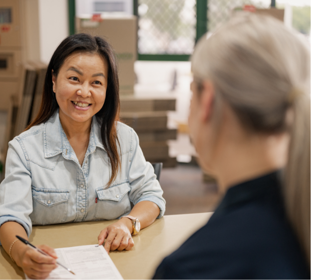 Person signing a document