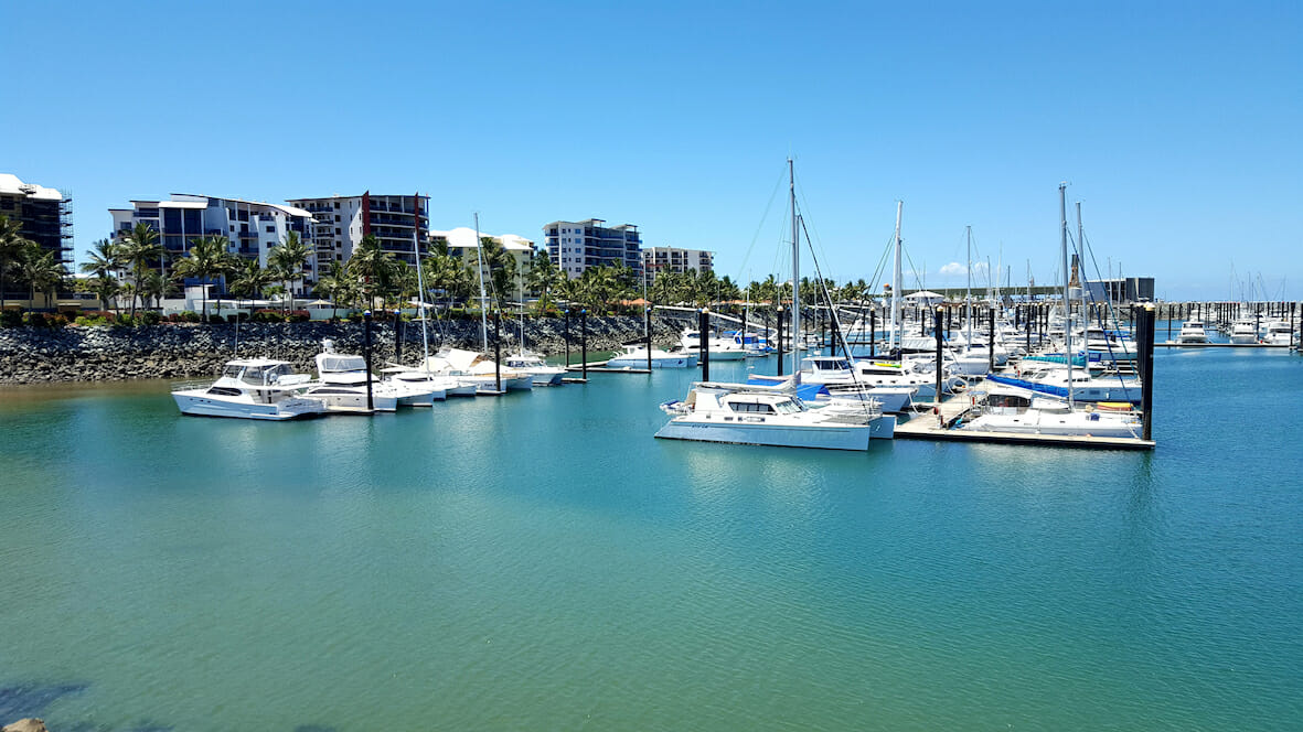 Mackay,,Queensland,,Australia,-,December,30,,2017,-,Mackay,Harbour Mackay Harbour with yachts and houses