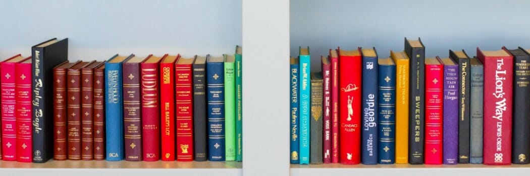 books on shelf